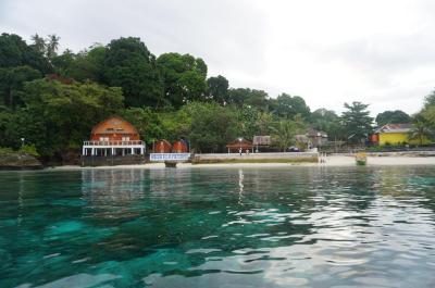The holiday resort in Pulau Tiga 