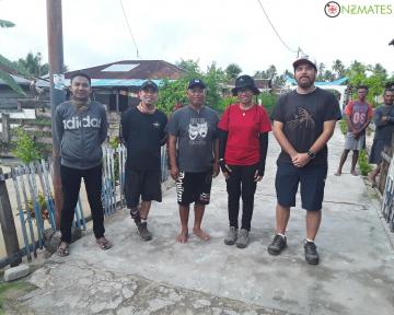 NZMATES team, Bappeda staff and Watmasa Village secretary in Watmasa village.